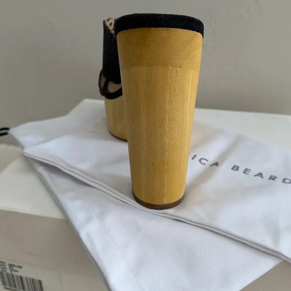 🆕 Veronica Beard Gaynor Suede Platform Clog Platform Mule Sandals, New in Box, 9 - Picture 4 of 7